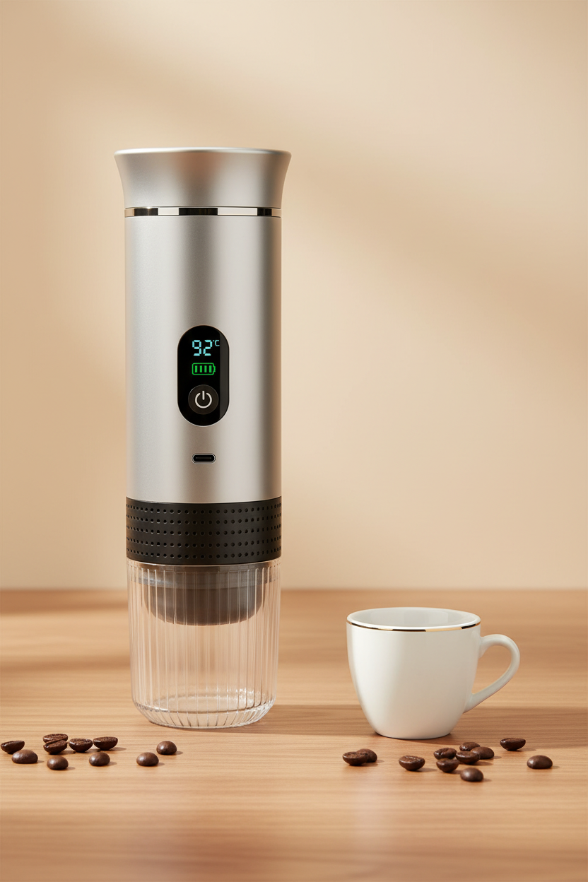 Espresso machine argent - lifestyle