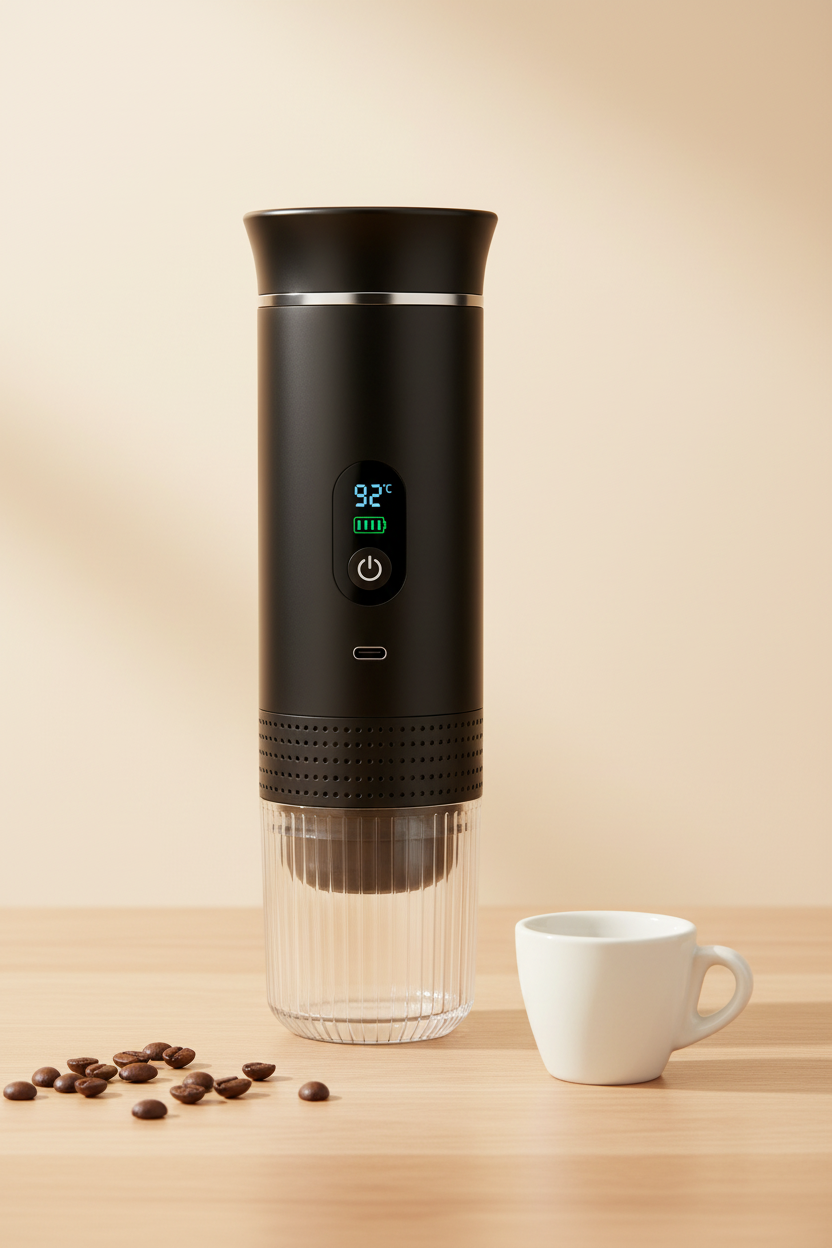 Espresso machine noir - lifestyle